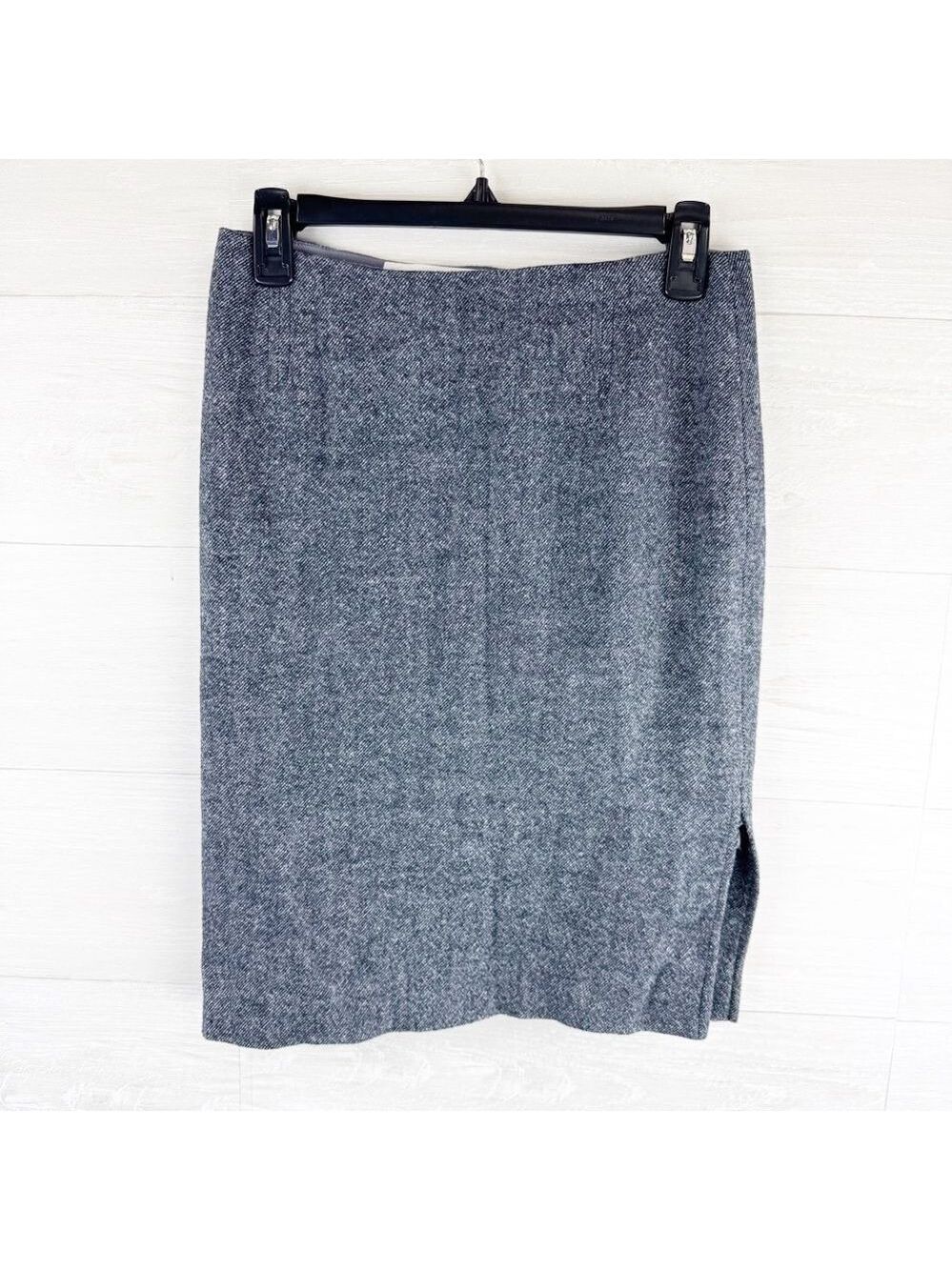 Carolina Herrera Baby Alpaca Straight Pencil Skirt